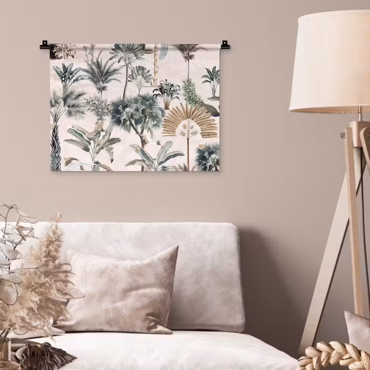 Vintage - Jungle - Dieren - Natuur Wandkleed katoen klein -sfeer4