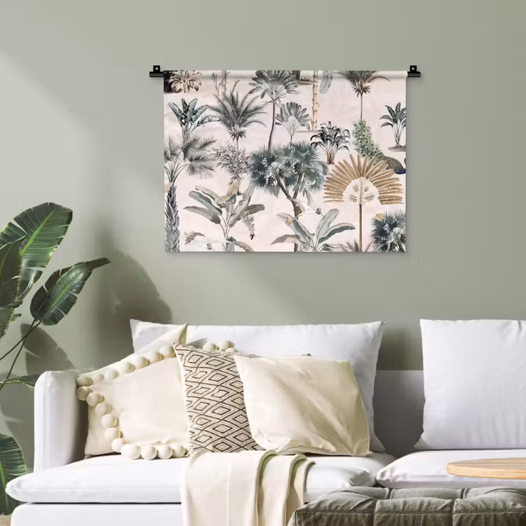 Vintage - Jungle - Dieren - Natuur Wandkleed katoen klein -sfeer7
