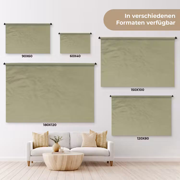 Vintage - Sage - Groen Wandkleed katoen klein 269 -tsfeer8_DE
