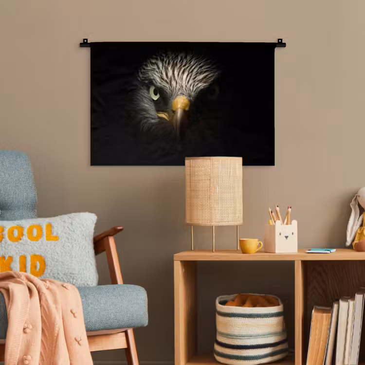 Vogel - Adelaar - Roofvogels - Oog - Snavel - Licht Wandkleed katoen klein -wsfeer4_kind