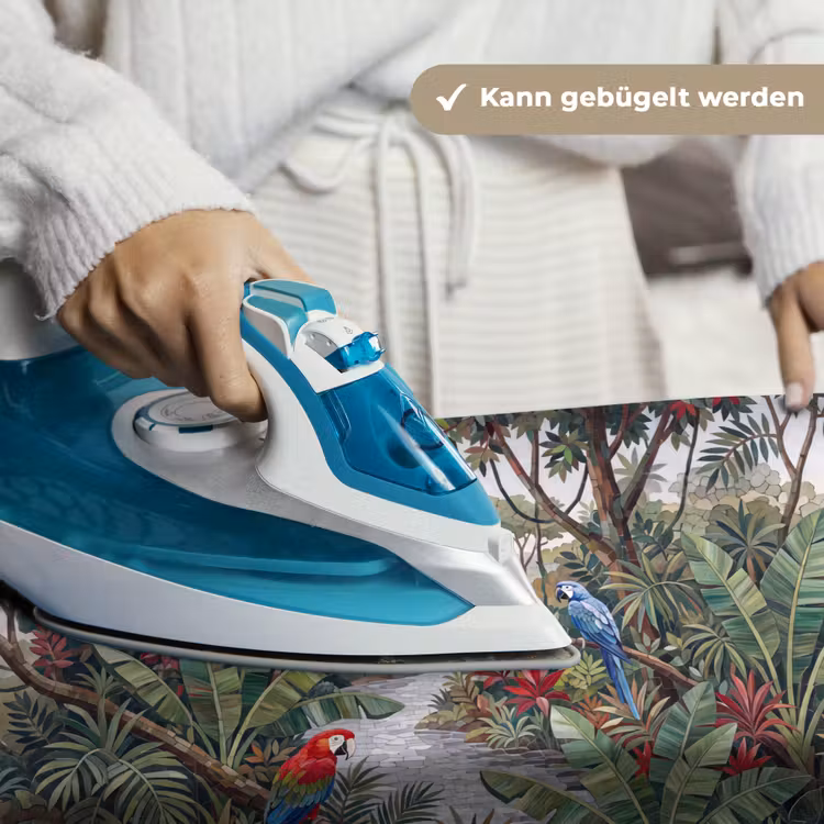 Vogel - Jungle - Natuur - Mozaïek - Groen Wandkleed katoen klein -tsfeer9_DE