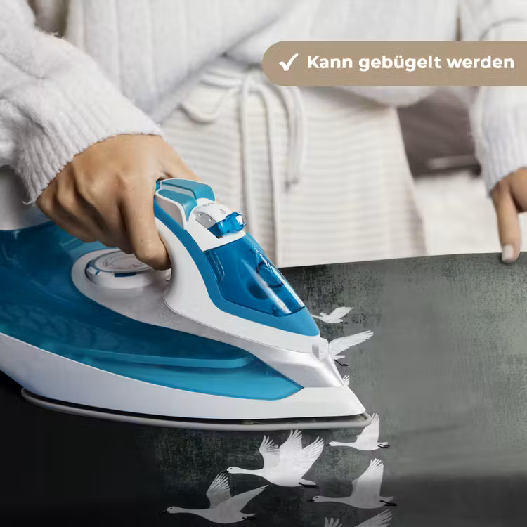 Vogel - Japandi - Groen Wandkleed katoen klein -tsfeer9_DE