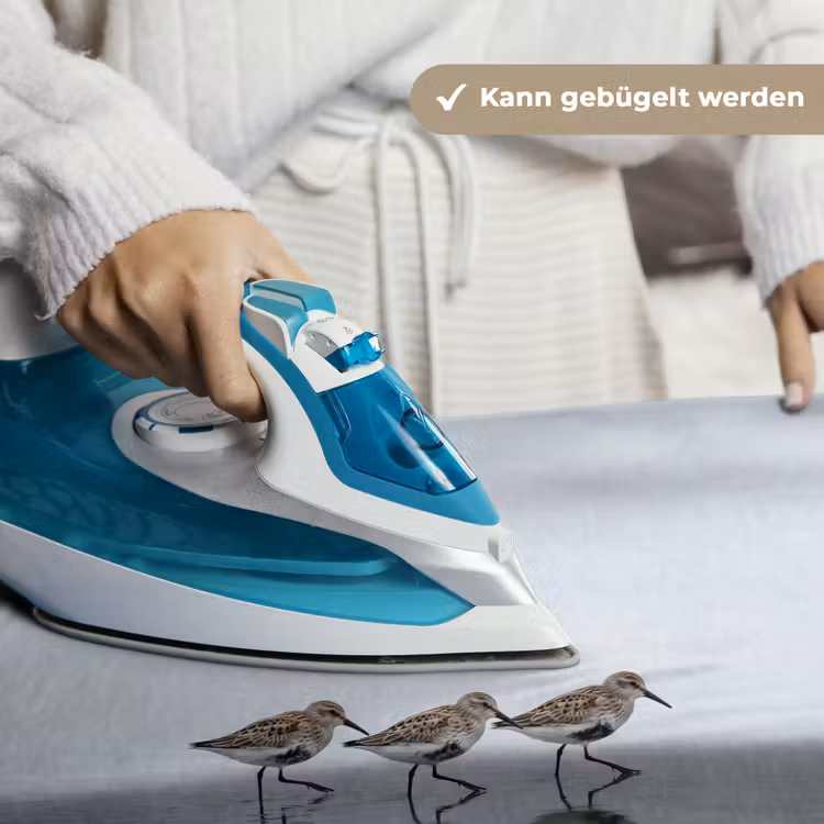 Vogels - Water - Grijs Wandkleed katoen klein -tsfeer9_DE