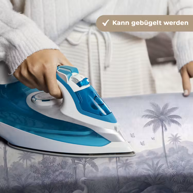 Vogel - Water - Tropisch - Natuur - Blauw Wandkleed katoen klein -tsfeer9_DE