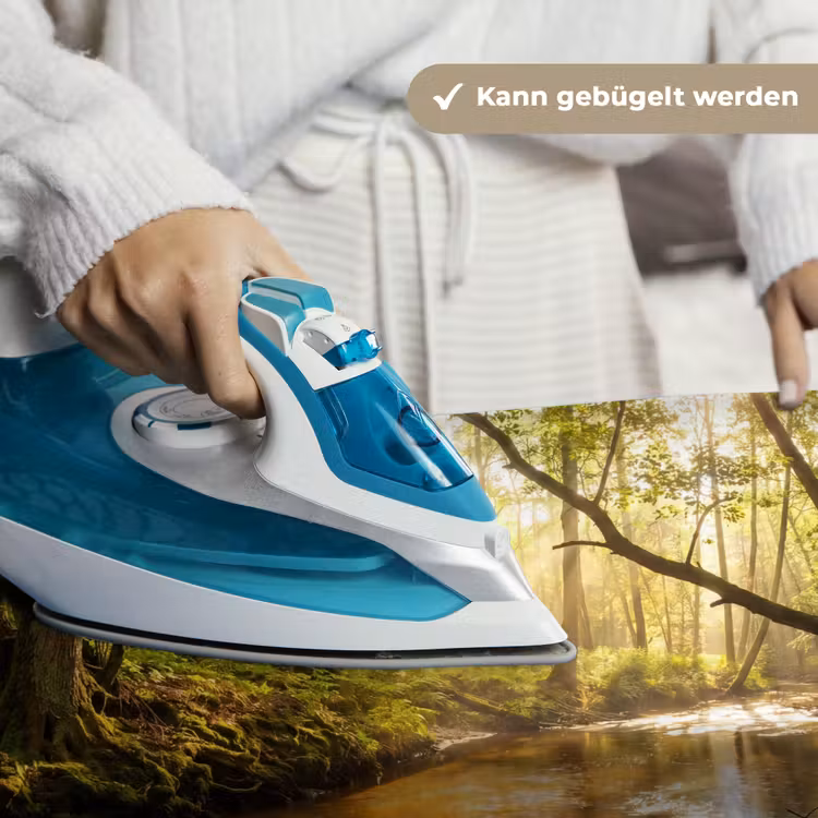 Bos - Beek - Zonlicht - Natuur - Groen Wandkleed katoen klein -tsfeer9_DE