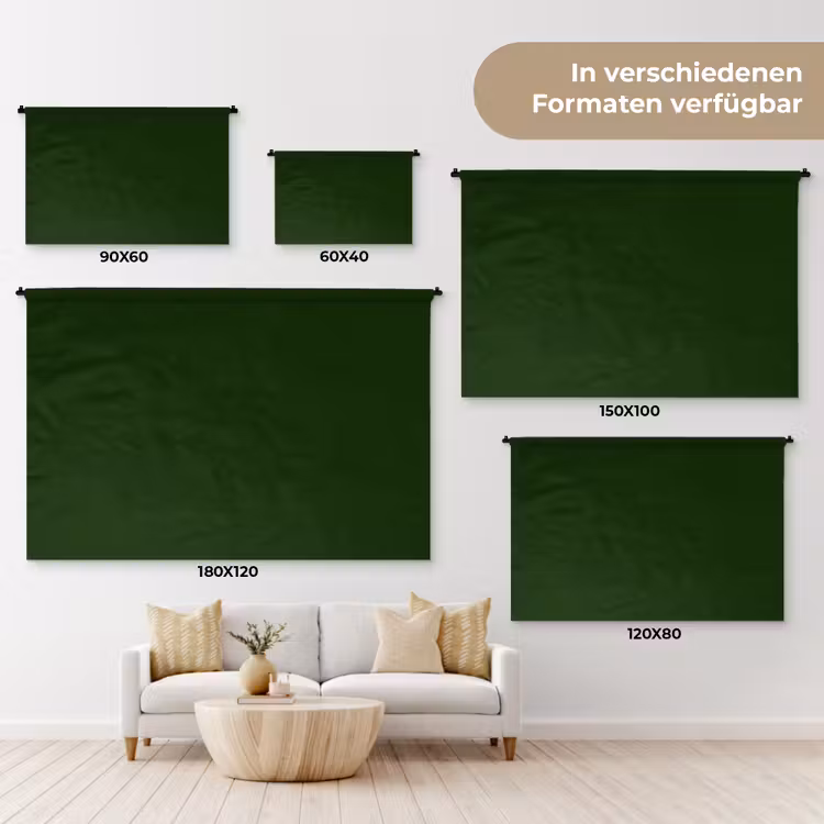 Forest - Green - Groen Wandkleed katoen klein 269 -tsfeer8_DE