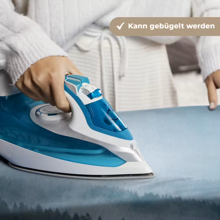 Bos - Mist - Vogels - Natuur - Groen Wandkleed katoen klein -tsfeer9_DE