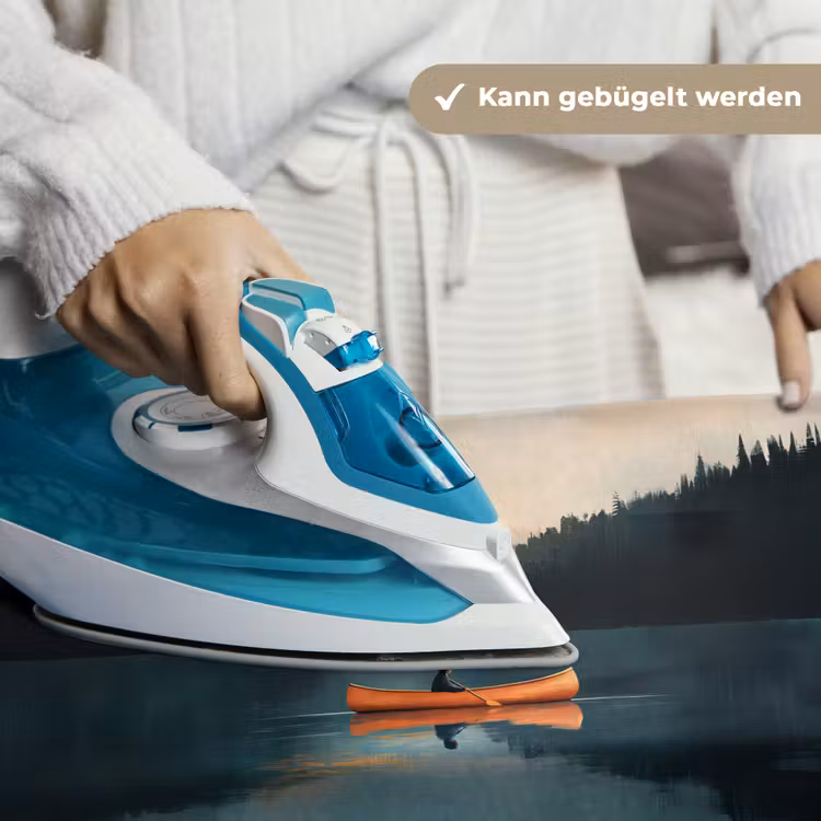Bossen - Meer - Kano - Oranje Wandkleed katoen klein -tsfeer9_DE