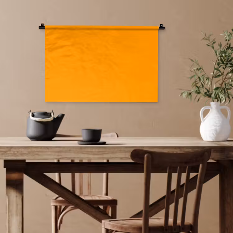 Warm - Ochre - Oranje Wandkleed katoen klein 269 -sfeer6