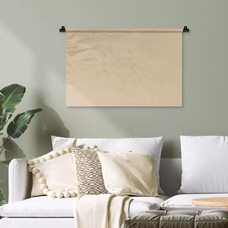 Warm - Sand - Nude Wandkleed katoen klein 269 -sfeer7