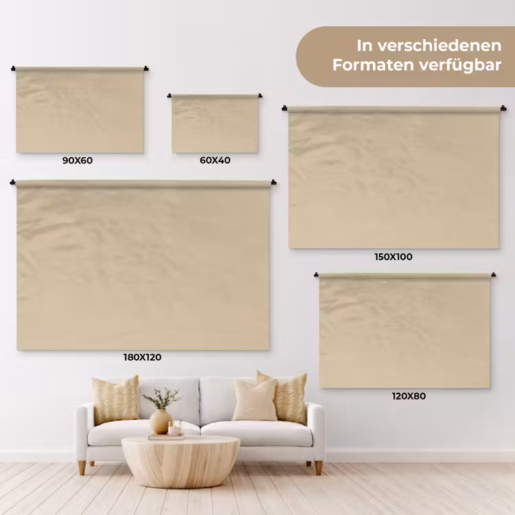 Warm - Sand - Nude Wandkleed katoen klein 269 -tsfeer8_DE