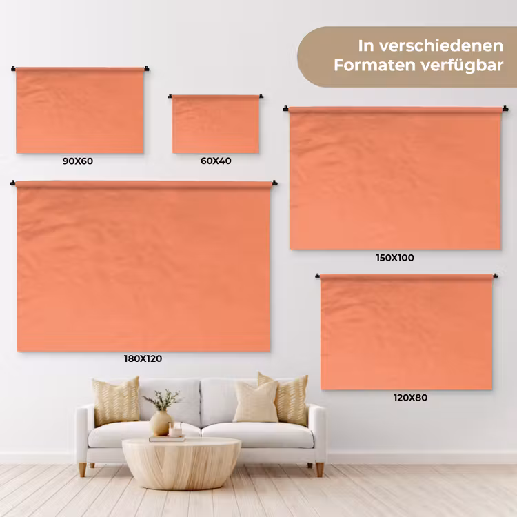 Warm - Clay - Terracotta Wandkleed katoen klein 269 -tsfeer8_DE