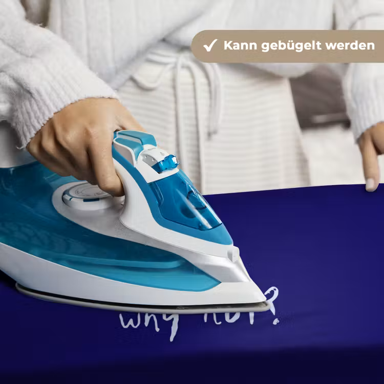 Why not - Blauw - Handgeschreven Wandkleed katoen klein -tsfeer9_DE