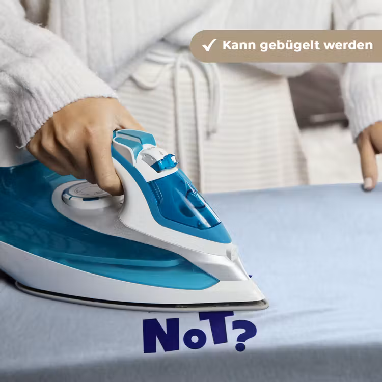 Why not - Blauw - Licht blauw - Quote Wandkleed katoen klein -tsfeer9_DE