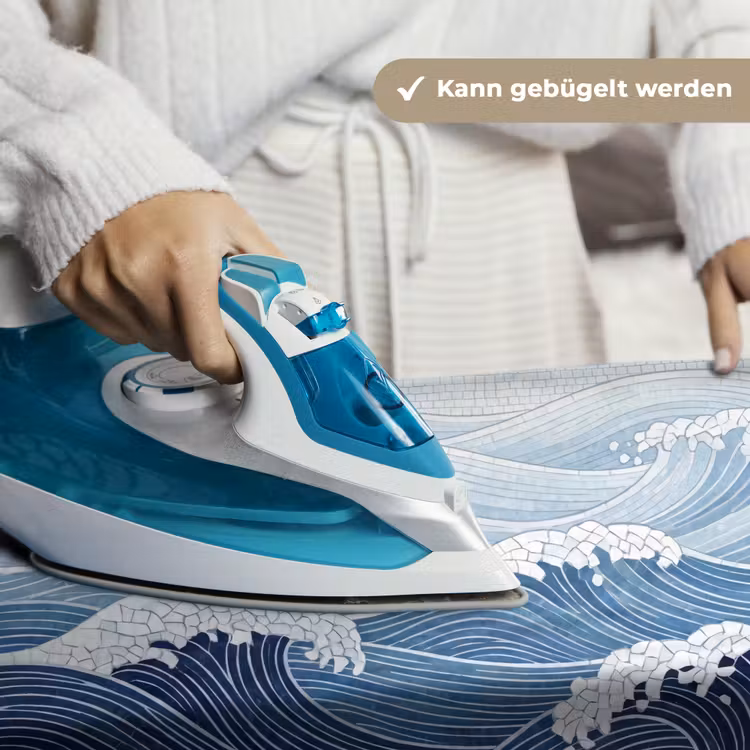 Water - Mozaïek - Landschap - Modern - Blauw Wandkleed katoen klein -tsfeer9_DE