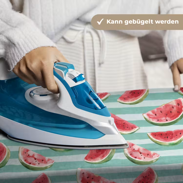 Watermeloen - Strepen - Groen Wandkleed katoen klein 269 -tsfeer9_DE