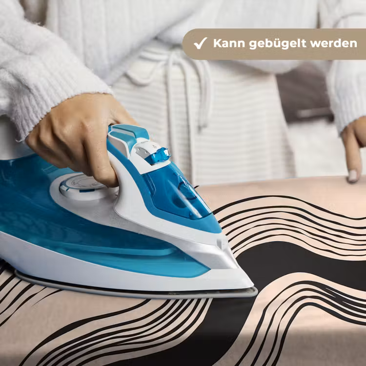 Golven - Zwart - Zandkleur Wandkleed katoen klein -tsfeer9_DE