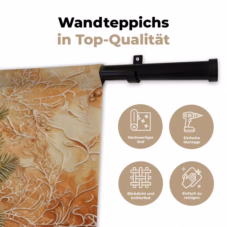 Kerstmis - Koekje - Poppetje - Speculaas Wandkleed katoen klein -tsfeer2_DE