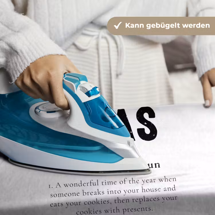 Kerst - Wit - Xmas - Quotes - Feestdagen Wandkleed katoen klein -tsfeer9_DE