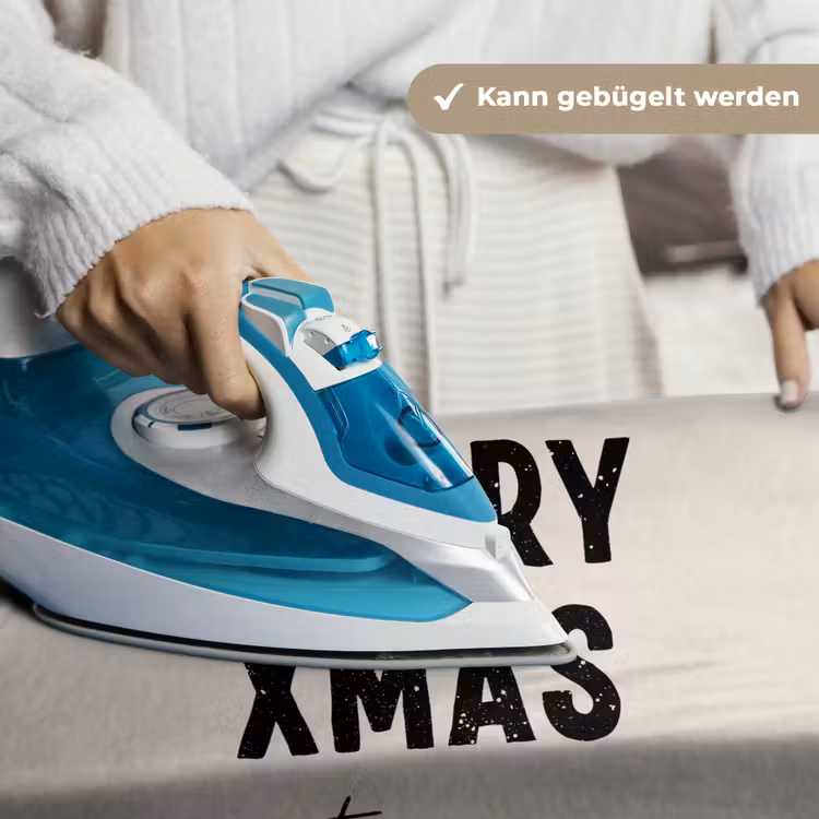 Kerst - Quotes - Merry xmas - Feestdagen - Zwart Wandkleed katoen klein -tsfeer9_DE
