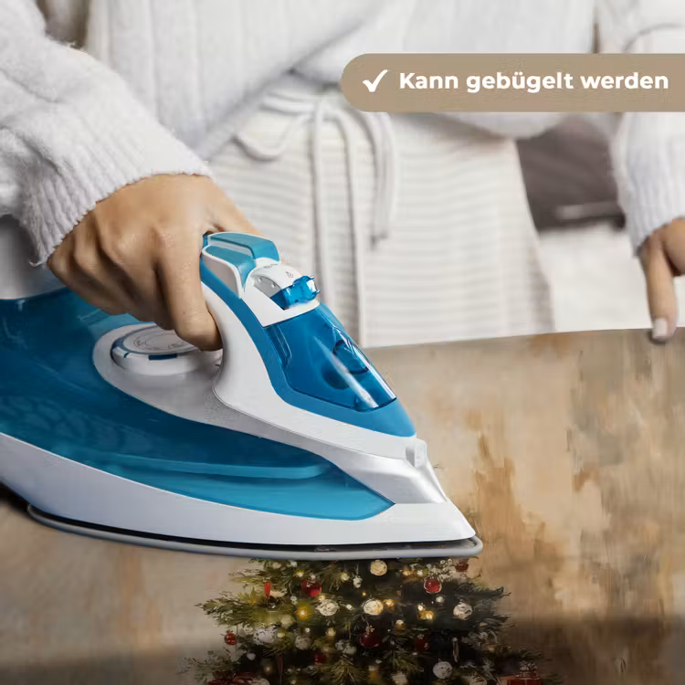 Kerstboom - Versierd - Kleurrijk Wandkleed katoen klein -tsfeer9_DE