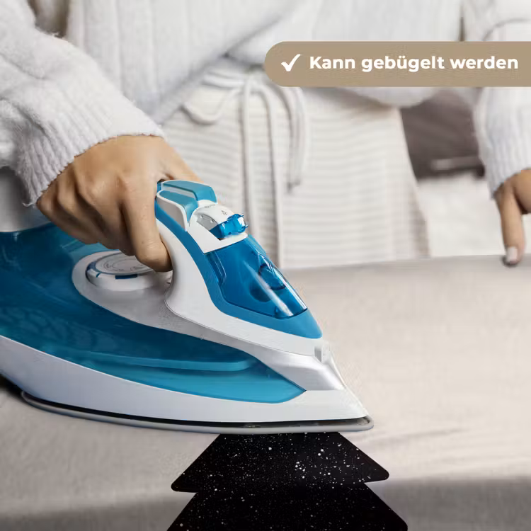 Kerstboom - Zwart - Feestdagen - Beige Wandkleed katoen klein -tsfeer9_DE