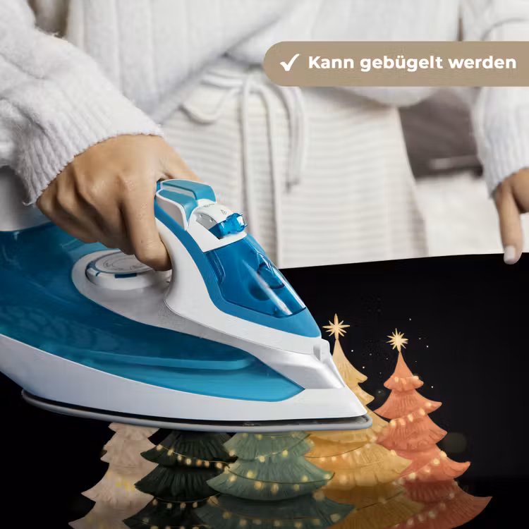 Kerstbomen - Kleurrijk - Lichtjes - Ster Wandkleed katoen klein -tsfeer9_DE