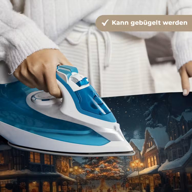 Kerstfeest - Dorp - Donker Wandkleed katoen klein -tsfeer9_DE