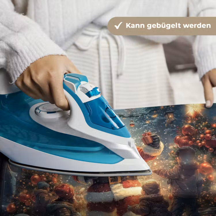 Kerstvreugde - Sneeuw - Kleurrijk Wandkleed katoen klein -tsfeer9_DE