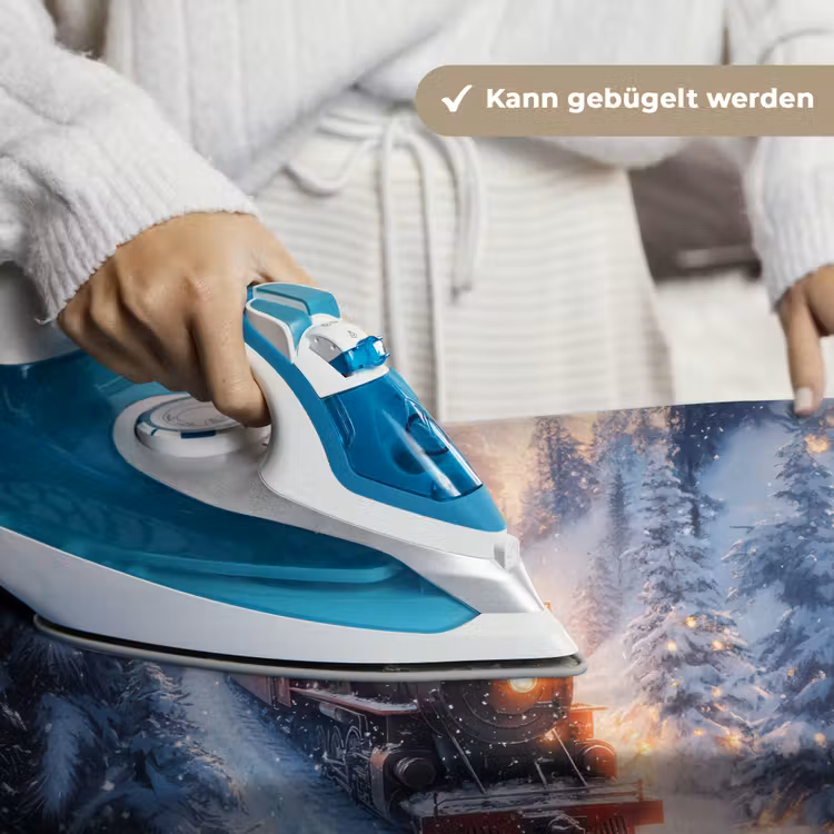 Kersttrein - Sneeuw - Winter - Kerst Wandkleed katoen klein -tsfeer9_DE