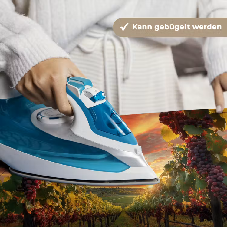Wijngaard - Druiven - Zonsondergang Wandkleed katoen klein -tsfeer9_DE