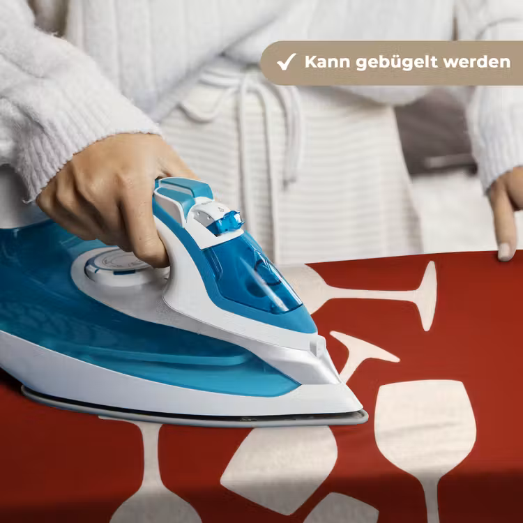 Wijnglazen - Silhouetten - Wit Wandkleed katoen klein -tsfeer9_DE