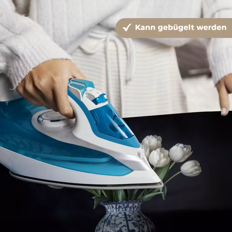 Wit - Bloemen - Tulpen - Vaas Wandkleed katoen klein -tsfeer9_DE