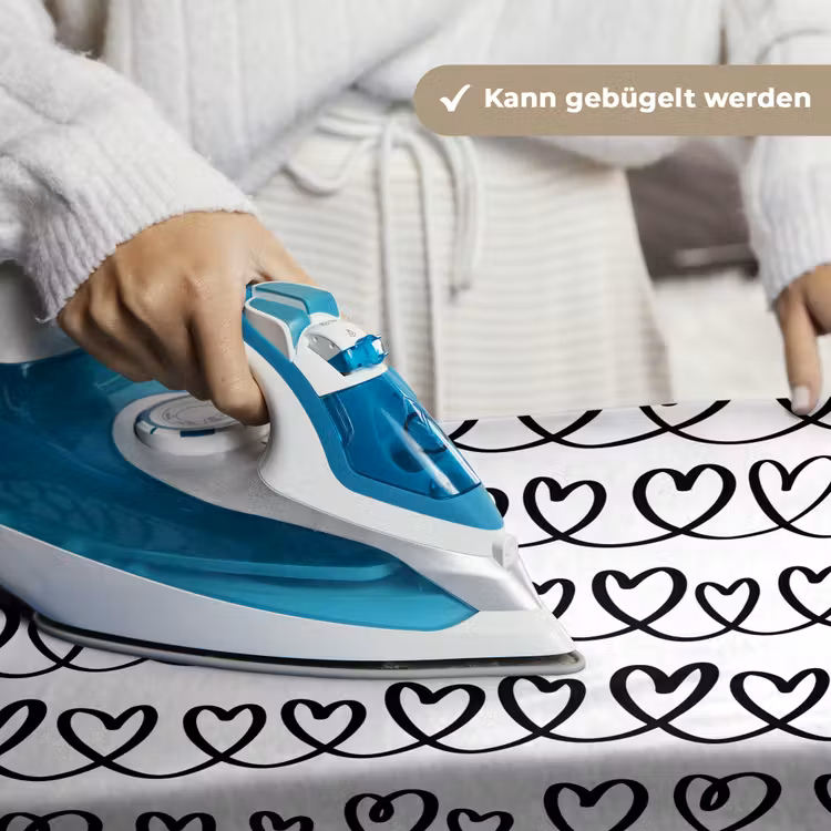 Wit - Harten - Verweven - Zwart Wandkleed katoen klein 269 -tsfeer9_DE