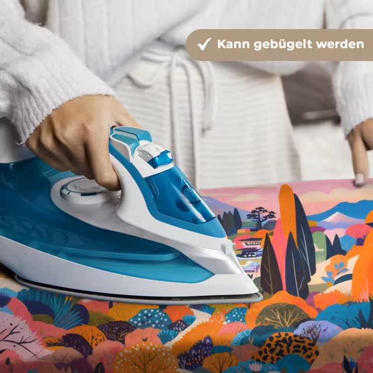 Witte bergtop - Modern - Kleurrijk Wandkleed katoen klein -tsfeer9_DE