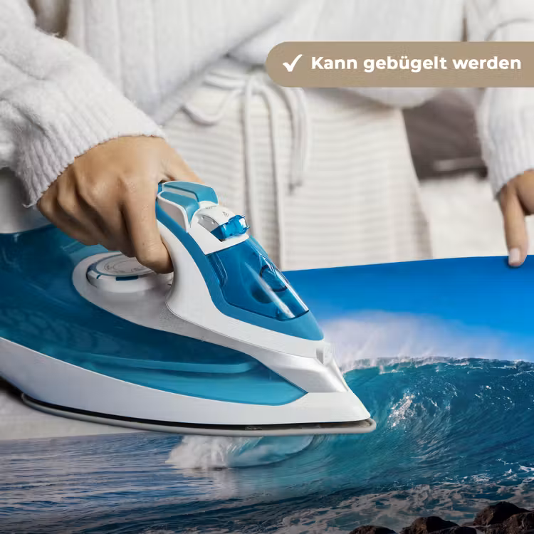 Golf - Oceaan - Brekend - Water - Blauw Wandkleed katoen klein -tsfeer9_DE