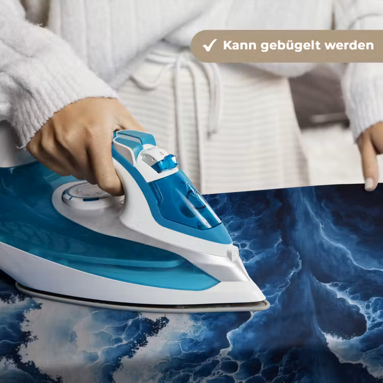 Golven - Blauw - Schuim Wandkleed katoen klein -tsfeer9_DE
