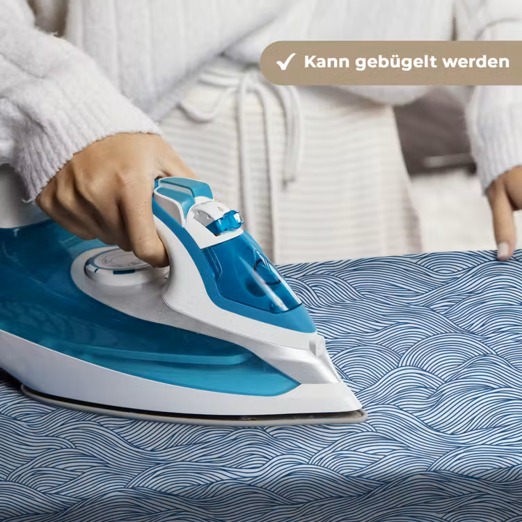 Golven - Ritmisch - Blauw Wandkleed katoen klein 269 -tsfeer9_DE