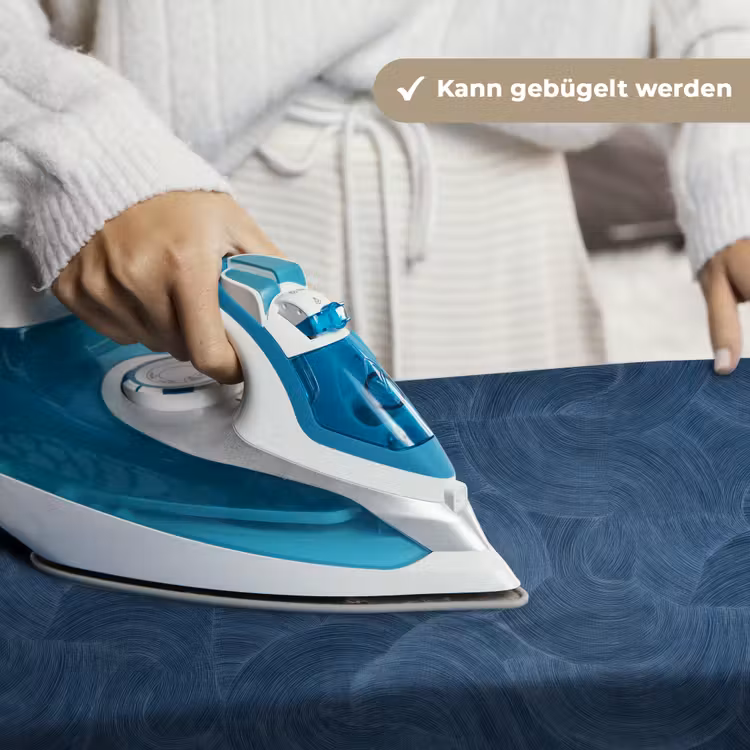 Golven - Textuur - Patroon - Blauw Wandkleed katoen klein 269 -tsfeer9_DE