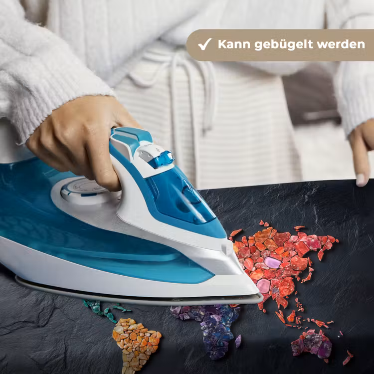 Wereldkaart - Edelstenen - Regenboog - Ruw Wandkleed katoen klein -tsfeer9_DE
