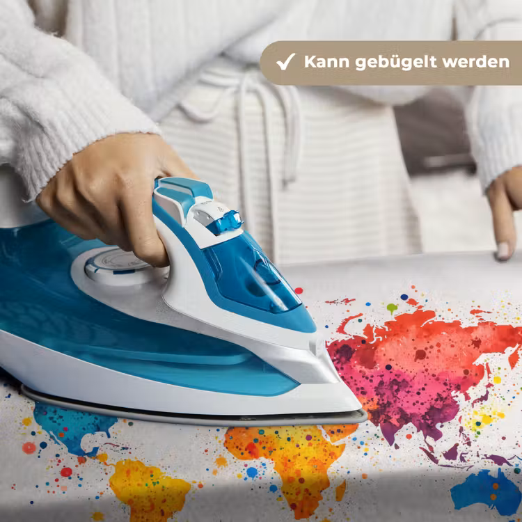 Wereldkaart - Graffiti - Kleurrijk Wandkleed katoen klein -tsfeer9_DE