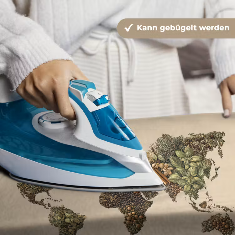 Wereldkaart - Kruiden - Kleurrijk Wandkleed katoen klein -tsfeer9_DE