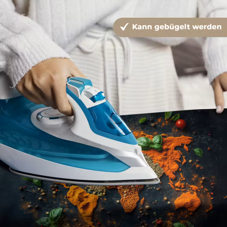 Wereldkaart - Kruiden - Levendige kleuren Wandkleed katoen klein -tsfeer9_DE