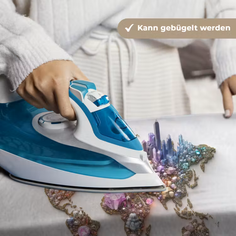 Wereldkaart - Kristallen - Unieke tinten Wandkleed katoen klein -tsfeer9_DE