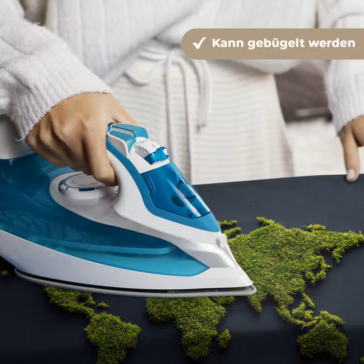 Wereldkaart - Mos -Levendig effect Wandkleed katoen klein -tsfeer9_DE