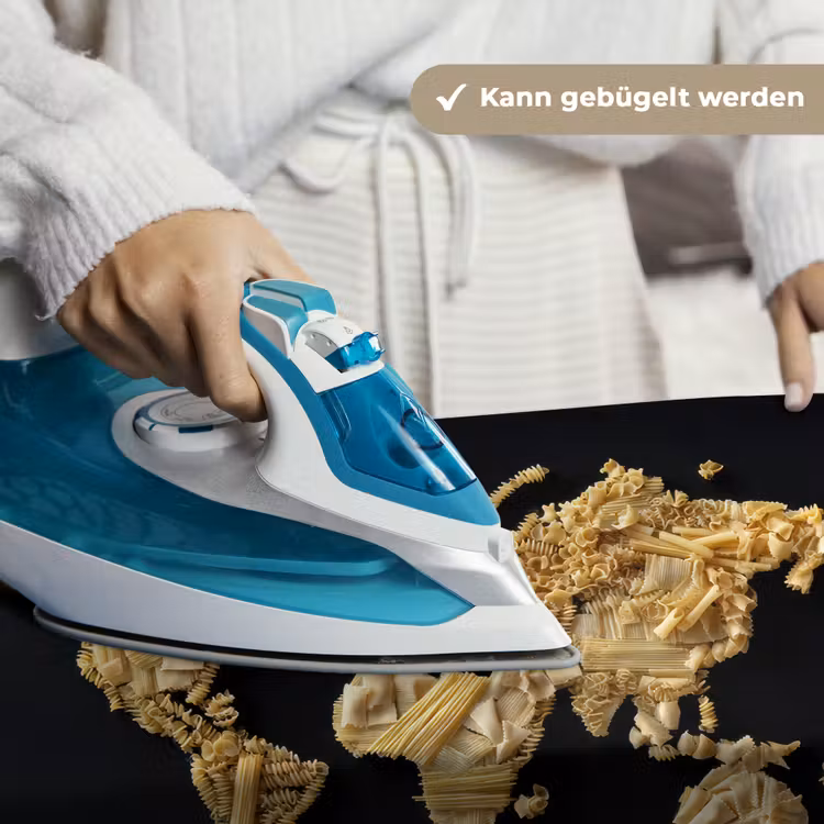 Wereldkaart - Pasta - Zwart Wandkleed katoen klein -tsfeer9_DE