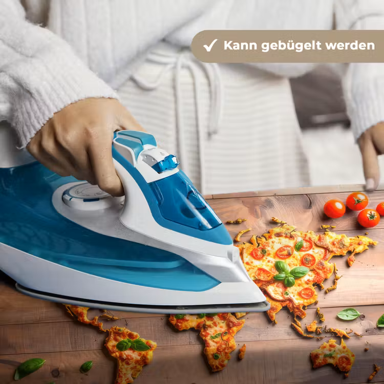 Wereldkaart - Pizza - Houten ondergrond Wandkleed katoen klein -tsfeer9_DE