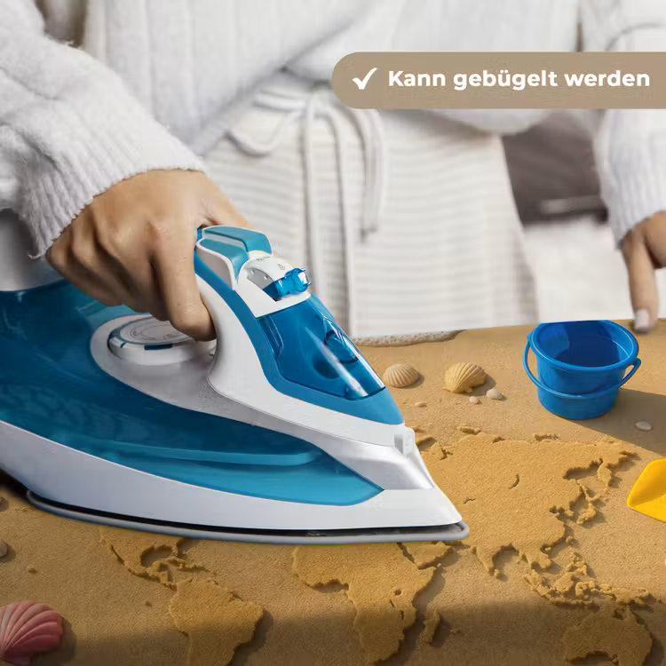 Wereldkaart - Zand - Kleurrijk - Zomer Wandkleed katoen klein -tsfeer9_DE