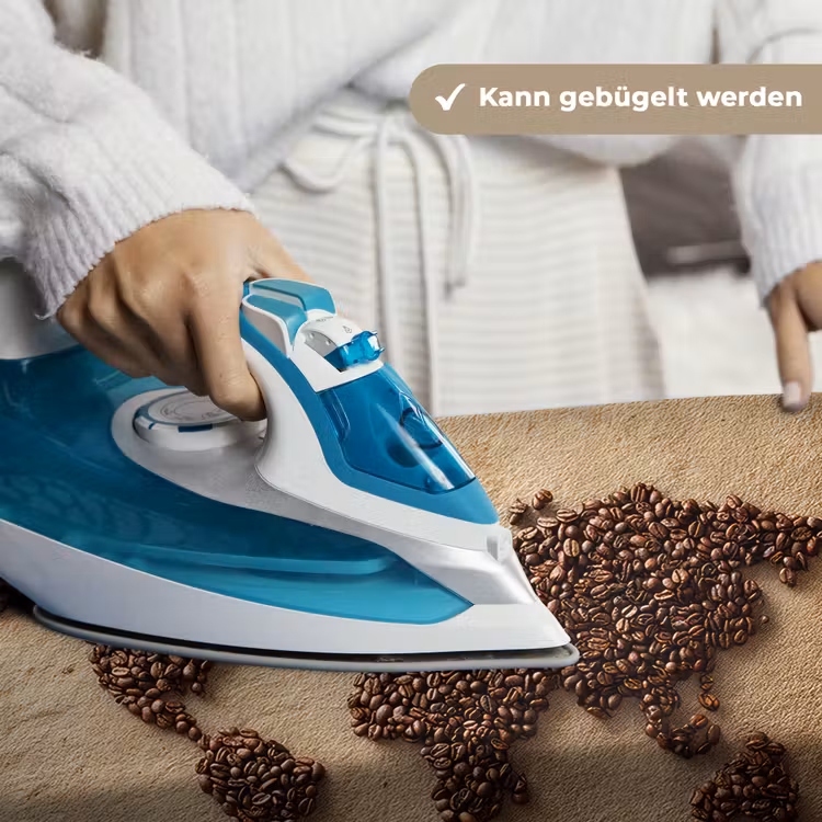 Wereldkaart - Zandkleur - Koffiebonen Wandkleed katoen klein -tsfeer9_DE