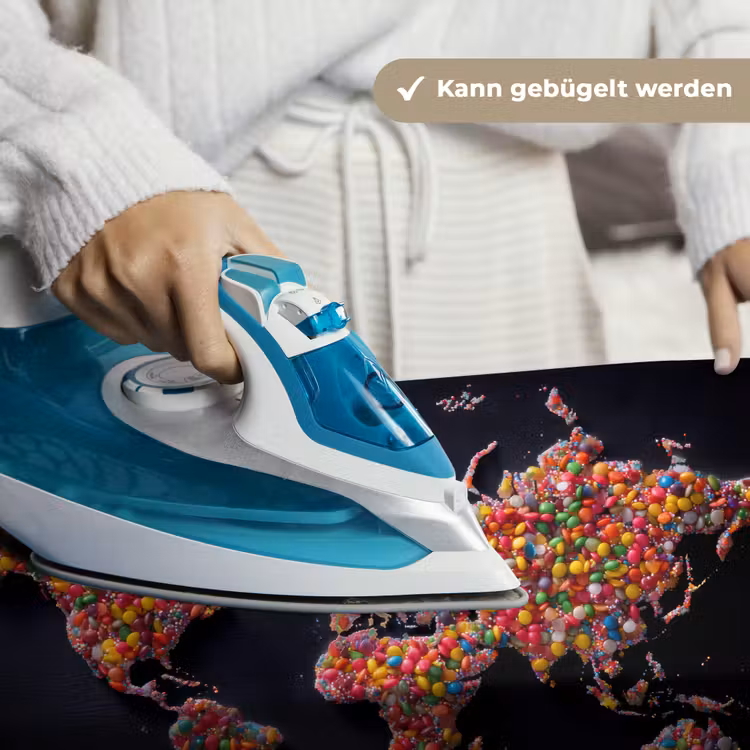 Wereldkaart - Snoepjes - Felle kleuren Wandkleed katoen klein -tsfeer9_DE